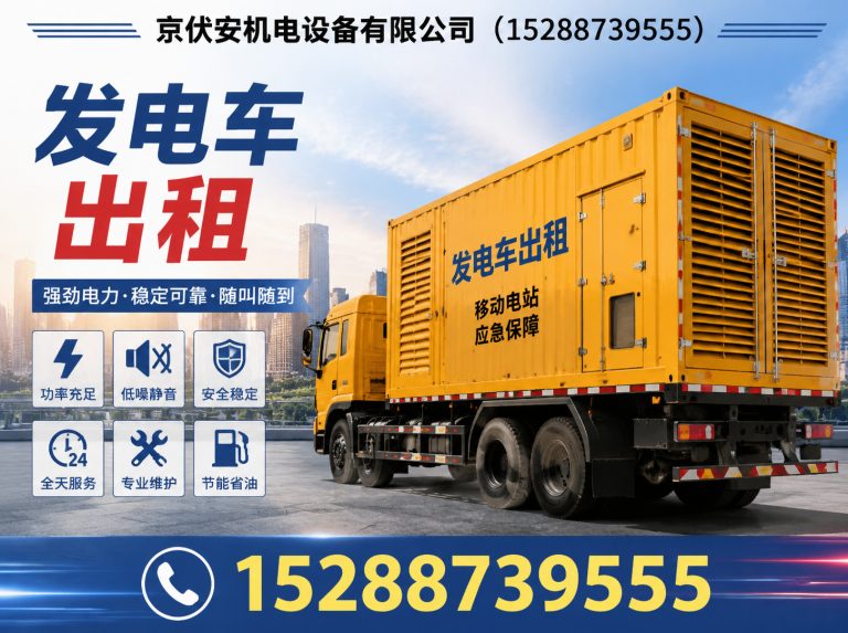 张掖发电车租赁展示图