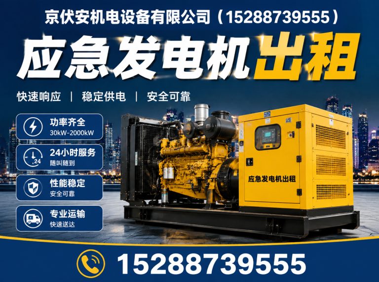 张掖发电机租赁展示图